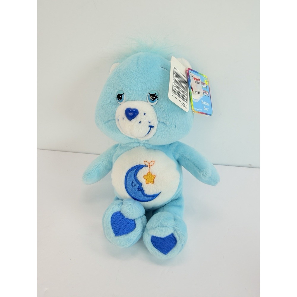 Care Bears Bedtime Bear Plush 8" Stuffed Animal With TAG 2002 Vintage